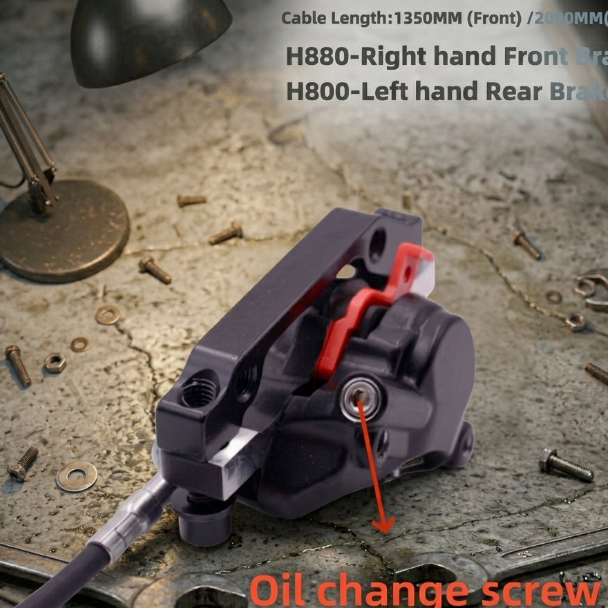 XOD Hydraulic Oil Brake Set with 2-Pin Plug for KuKirin G2 / G3 / G4 / Master Series