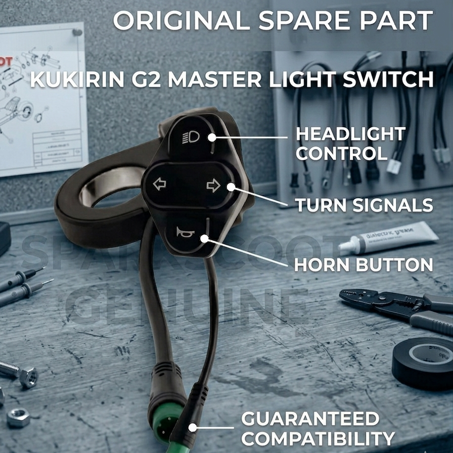 KuKirin G2 Master 3-in-1 Headlight, Turn Signal & Horn Switch