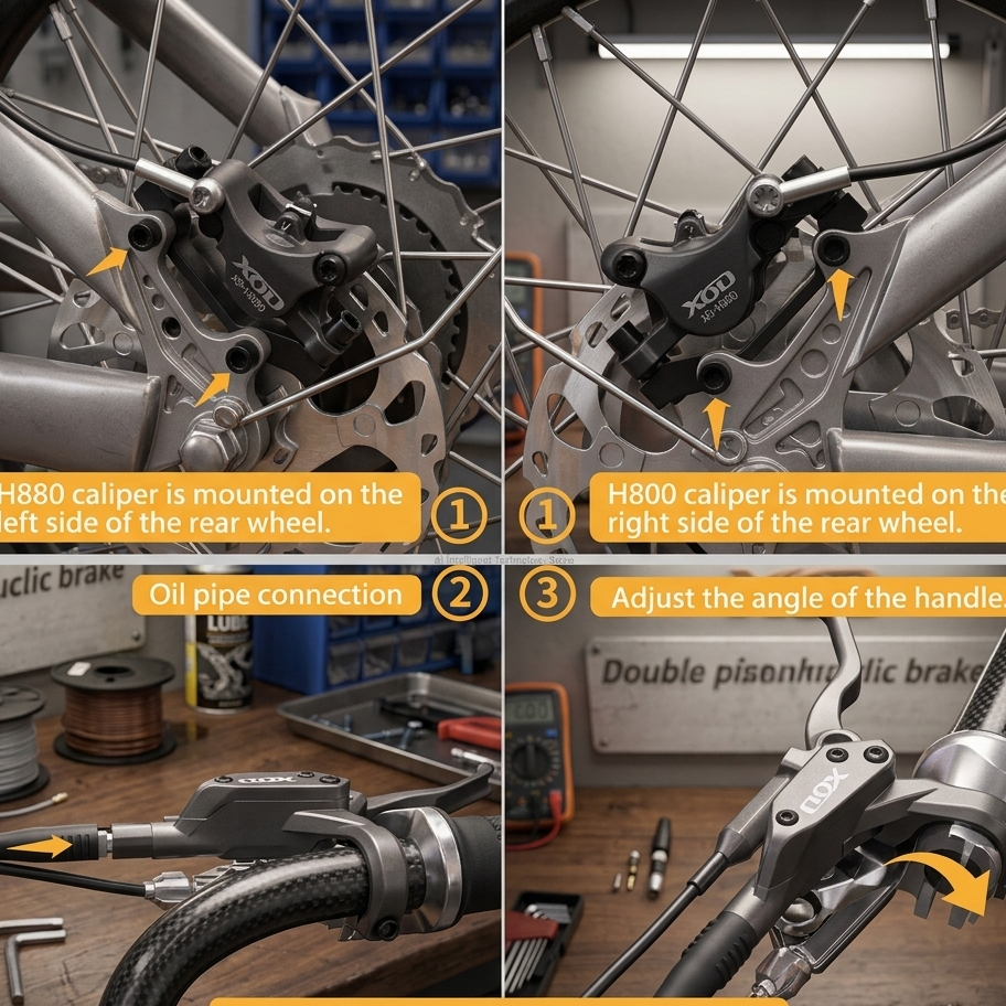 XOD H800/H880 Hydraulic Disc Brakes for KuKirin G2 Series