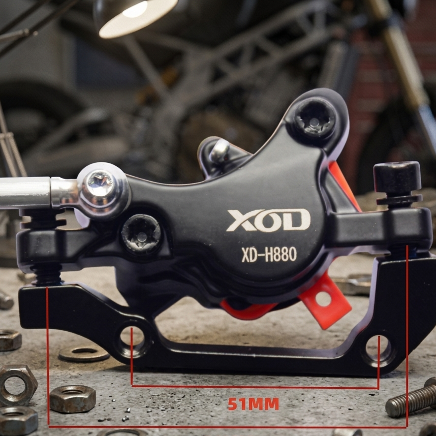 XOD Hydraulic Oil Brake Set with 2-Pin Plug for KuKirin G2 / G3 / G4 / Master Series